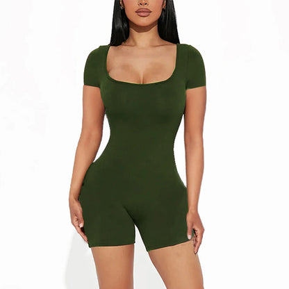 High Waist Bodycon Gym Jumpsuit