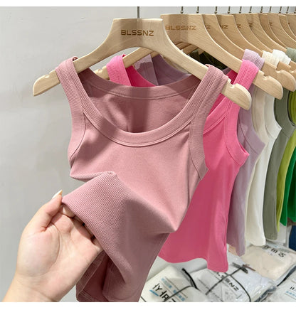 Women’s Ribbed Solid Tank Top