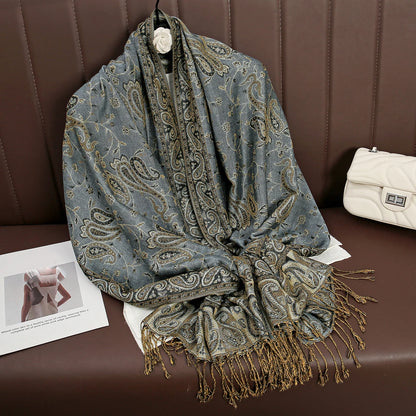 Luxury Autumn Cashmere Pashmina Shawl
