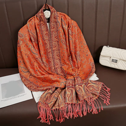 Luxury Autumn Cashmere Pashmina Shawl