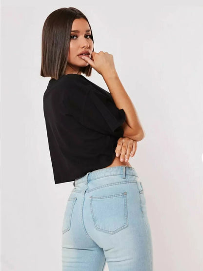 Cotton Yoga & Fitness Crop Top