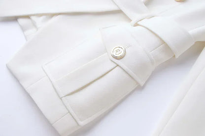 Luxury Pocket Blazer with Belt