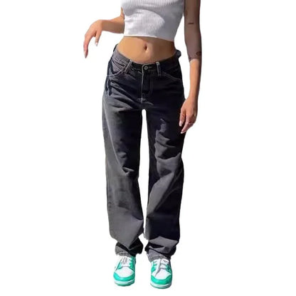 Vintage Wide Leg Ankle Jeans for Women