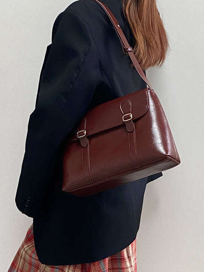 Vintage PU Leather Shoulder Bag