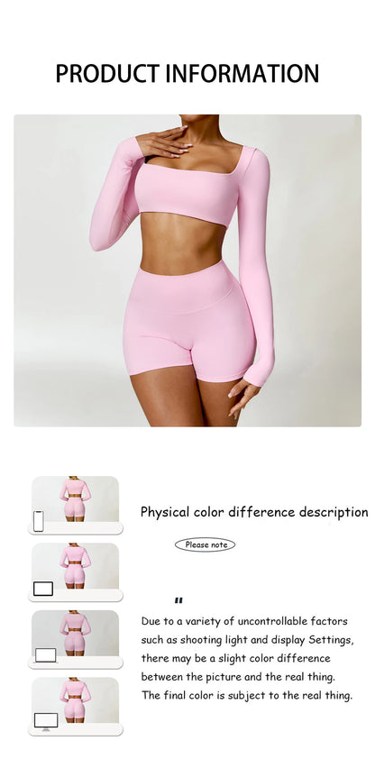 2-Piece Yoga Shorts Fitness Set
