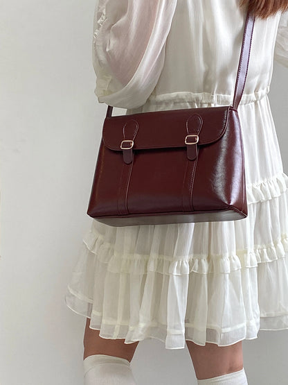 Vintage PU Leather Shoulder Bag