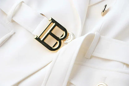 Luxury Pocket Blazer with Belt