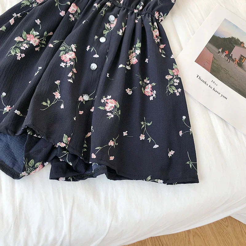 Sleeveless Floral Wide Leg Jumpsuit