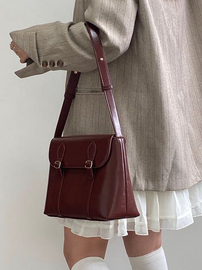 Vintage PU Leather Shoulder Bag