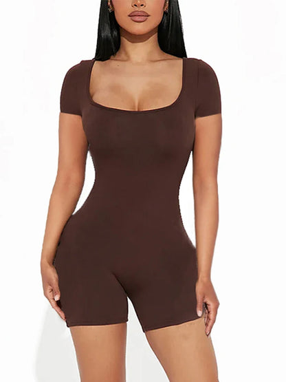 High Waist Bodycon Gym Jumpsuit