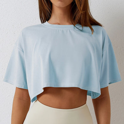 Cotton Yoga & Fitness Crop Top
