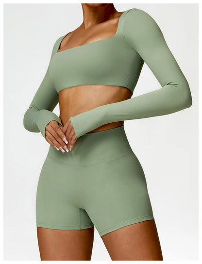 2-Piece Yoga Shorts Fitness Set