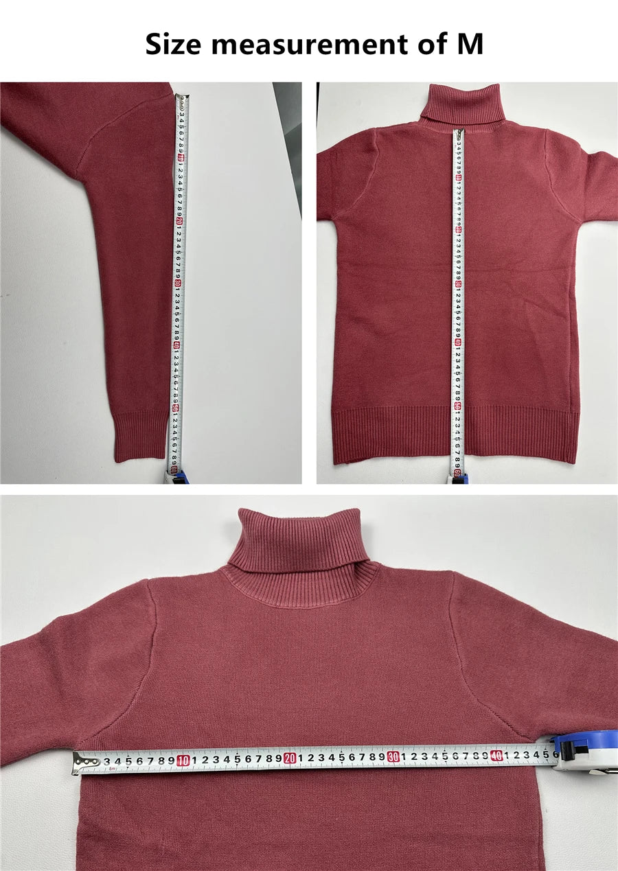 Elegant Velvet Lined Turtleneck Sweater