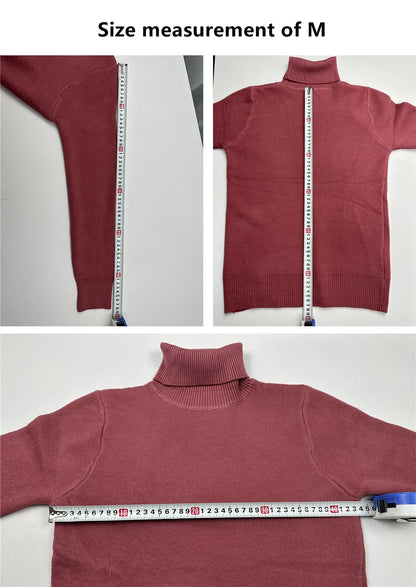 Elegant Velvet Lined Turtleneck Sweater