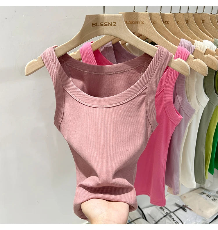 Women’s Ribbed Solid Tank Top