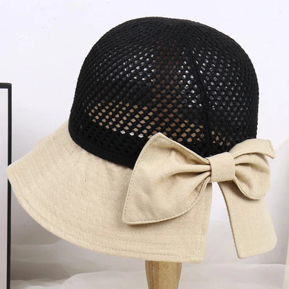 Ponytail Straw Sun Visor Hat