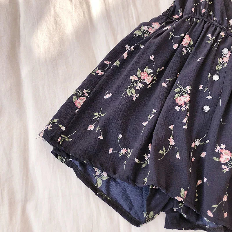 Sleeveless Floral Wide Leg Jumpsuit