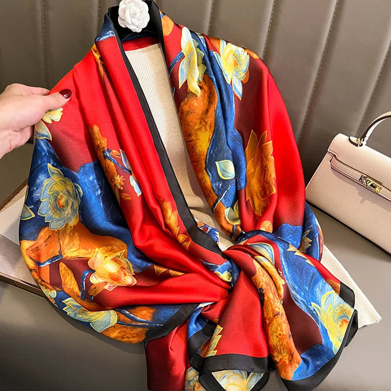 Luxury Polyester Spring Scarf