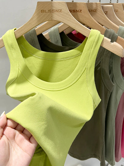 Women’s Ribbed Solid Tank Top