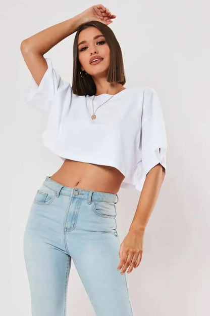 Cotton Yoga & Fitness Crop Top