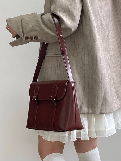 Vintage PU Leather Shoulder Bag