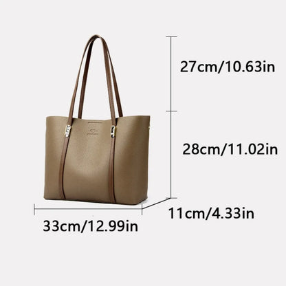 Luxury Leather Shoulder Tote Bag