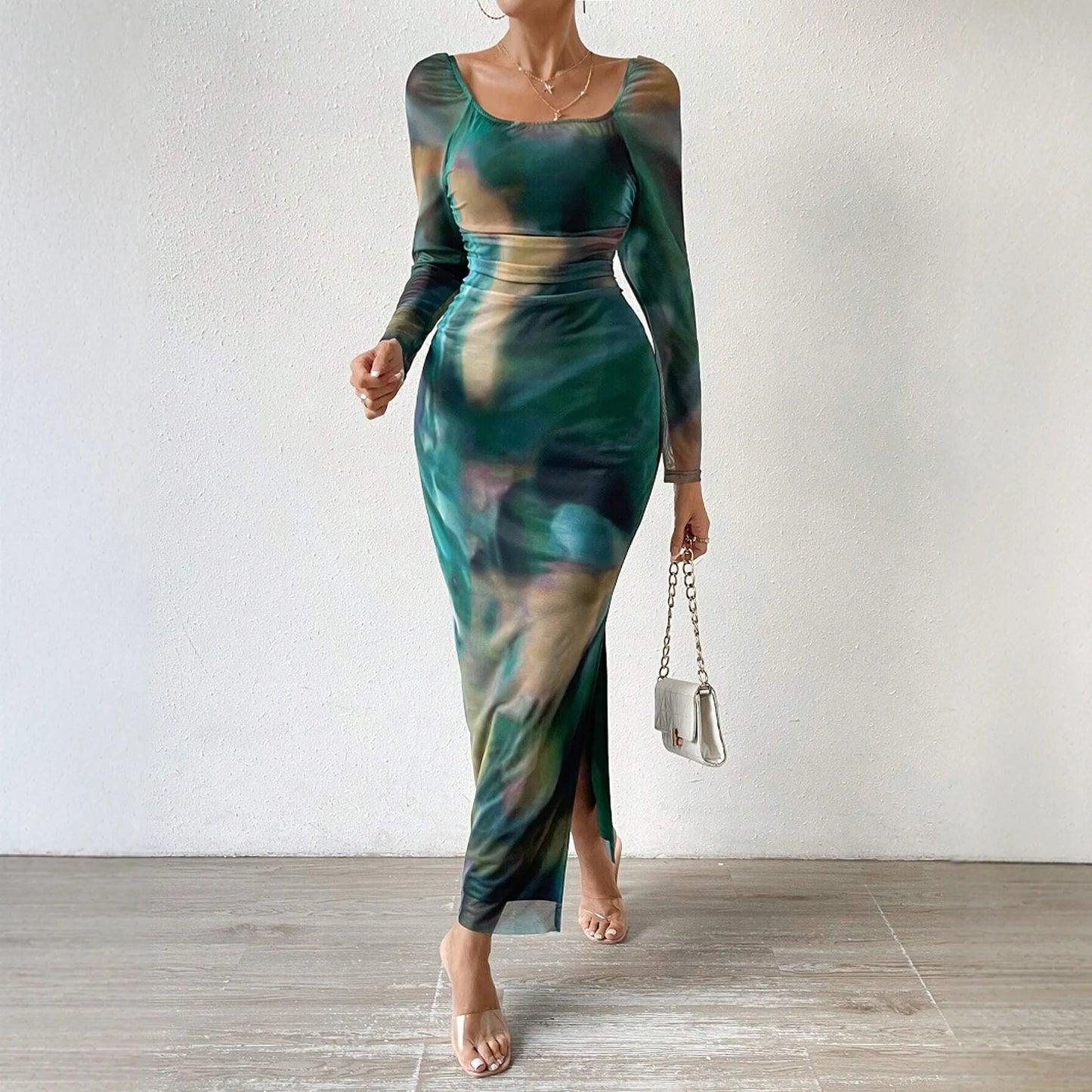 Slim Fit Off-Shoulder Midi Dress