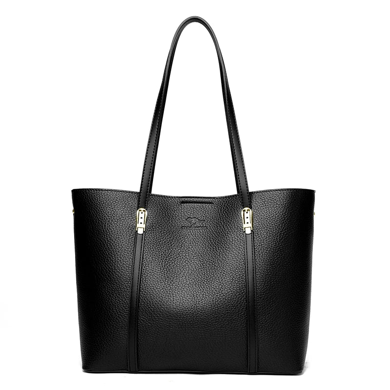 Luxury Leather Shoulder Tote Bag