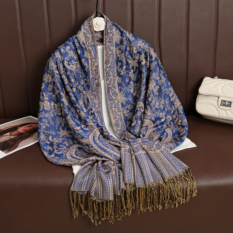 Luxury Autumn Cashmere Pashmina Shawl