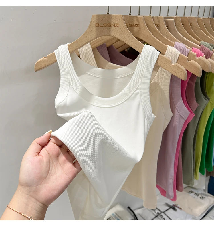 Women’s Ribbed Solid Tank Top
