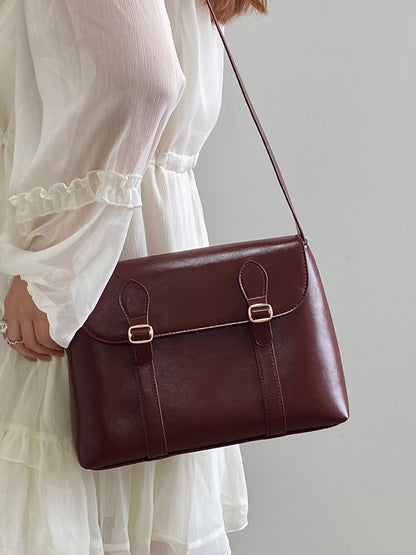 Vintage PU Leather Shoulder Bag