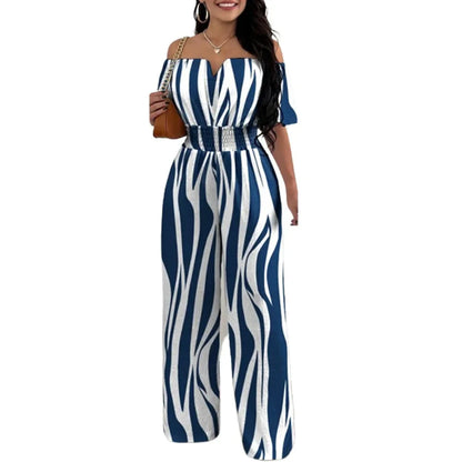 Off-Shoulder Wide Leg Jumpsuit