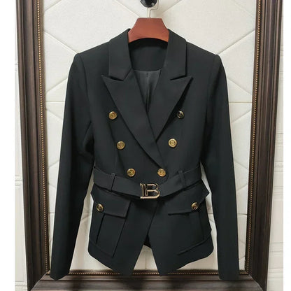 Luxury Pocket Blazer with Belt