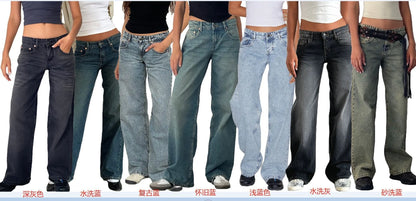 High-Waist Baggy Denim Wide-Leg Jeans