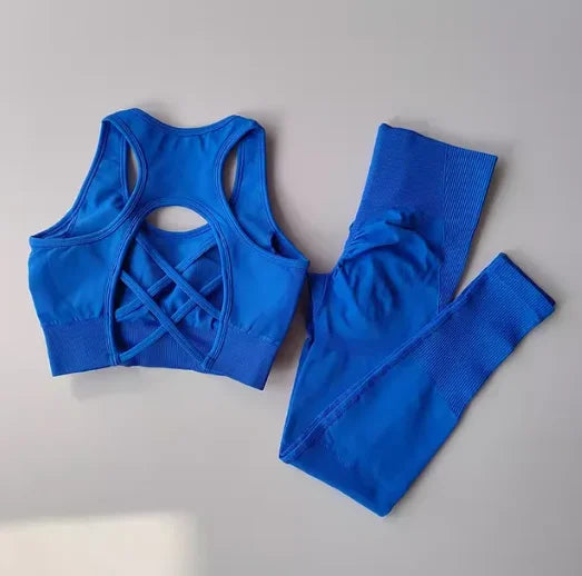 2PCS Sports Bra Yoga Set