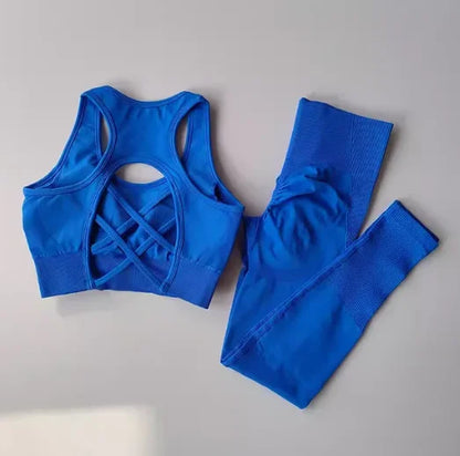 2PCS Sports Bra Yoga Set