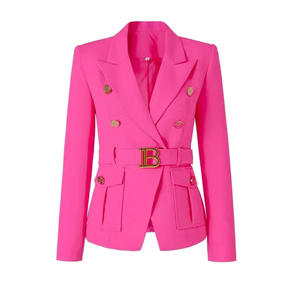 Luxury Pocket Blazer with Belt