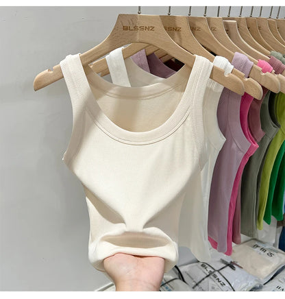 Women’s Ribbed Solid Tank Top