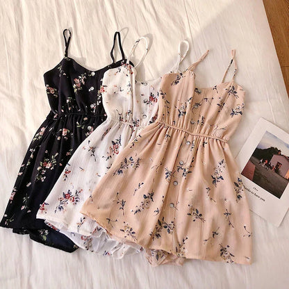 Sleeveless Floral Wide Leg Jumpsuit