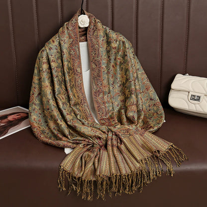 Luxury Autumn Cashmere Pashmina Shawl