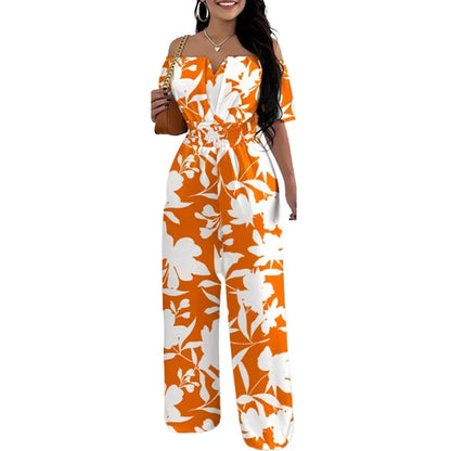 Off-Shoulder Wide Leg Jumpsuit