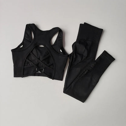 2PCS Sports Bra Yoga Set