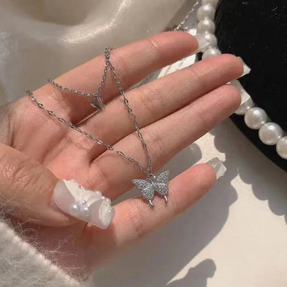 Double Layer Star Moon Necklace