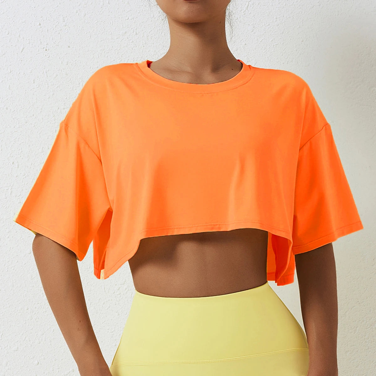 Cotton Yoga & Fitness Crop Top