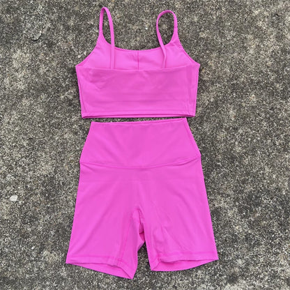 2-Piece Yoga Workout Shorts Set