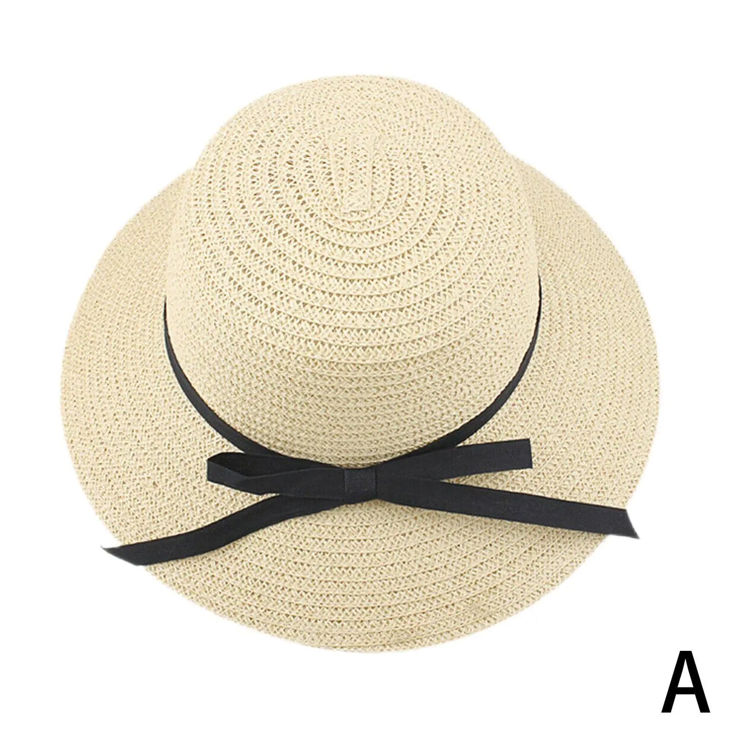 Wide Brim Straw Beach Hat