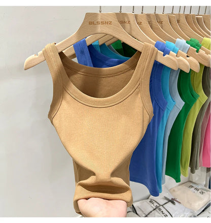 Women’s Ribbed Solid Tank Top