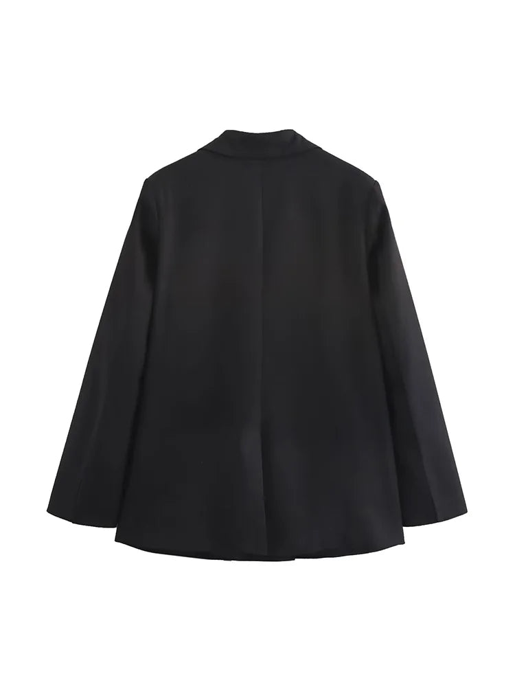 Willshela Black Lace-Up Blazer