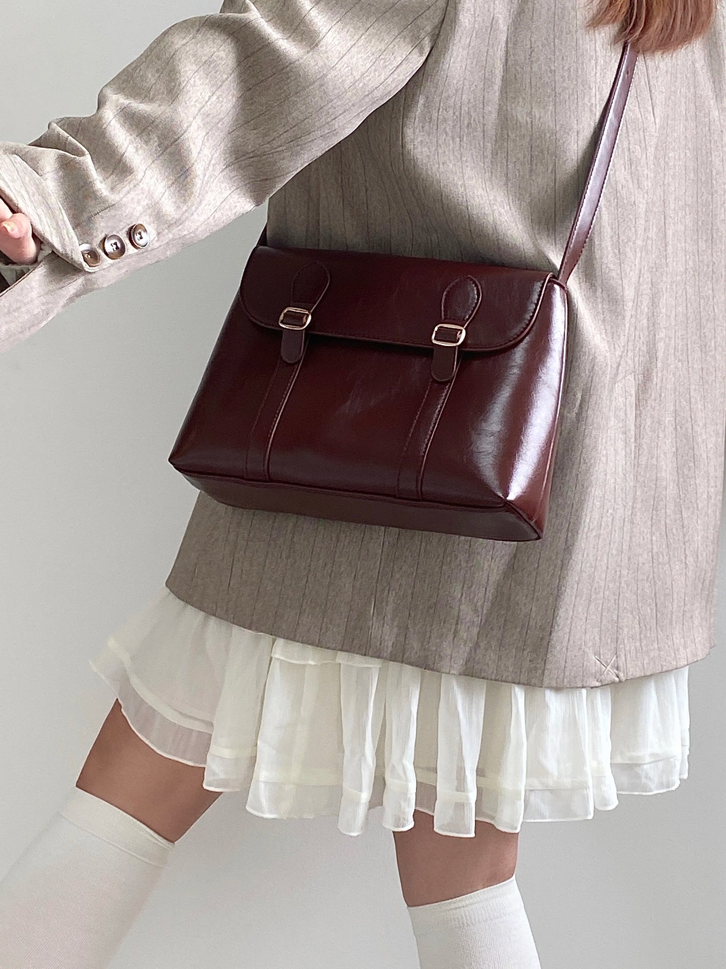 Vintage PU Leather Shoulder Bag